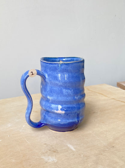 'Blue Specks' Tall Normie Mug (2)