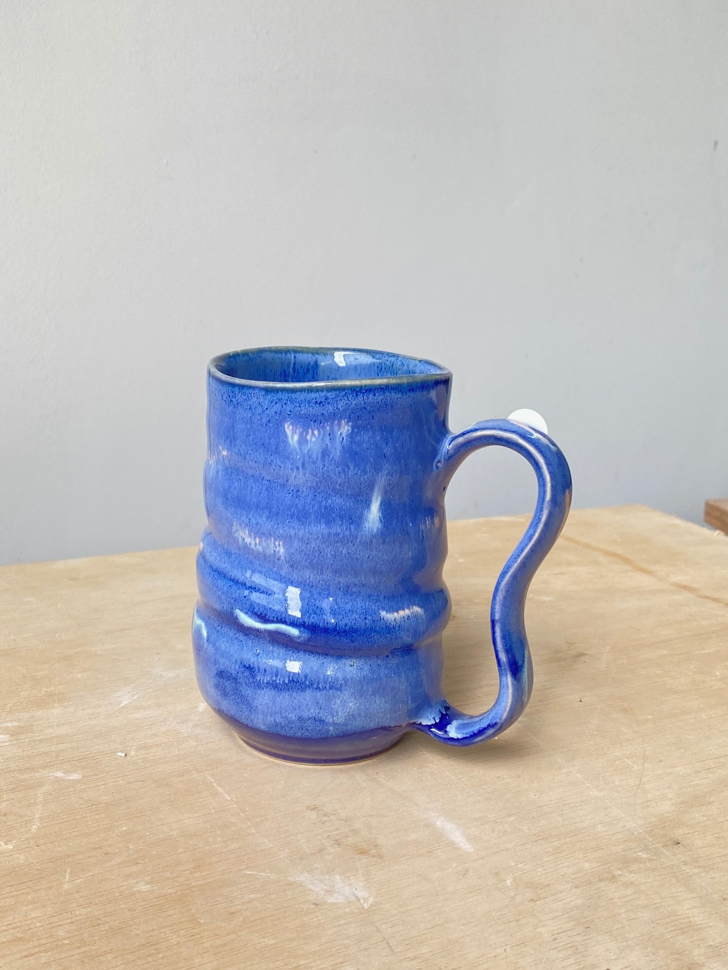 'Blue Specks' Tall Normie Mug (2)