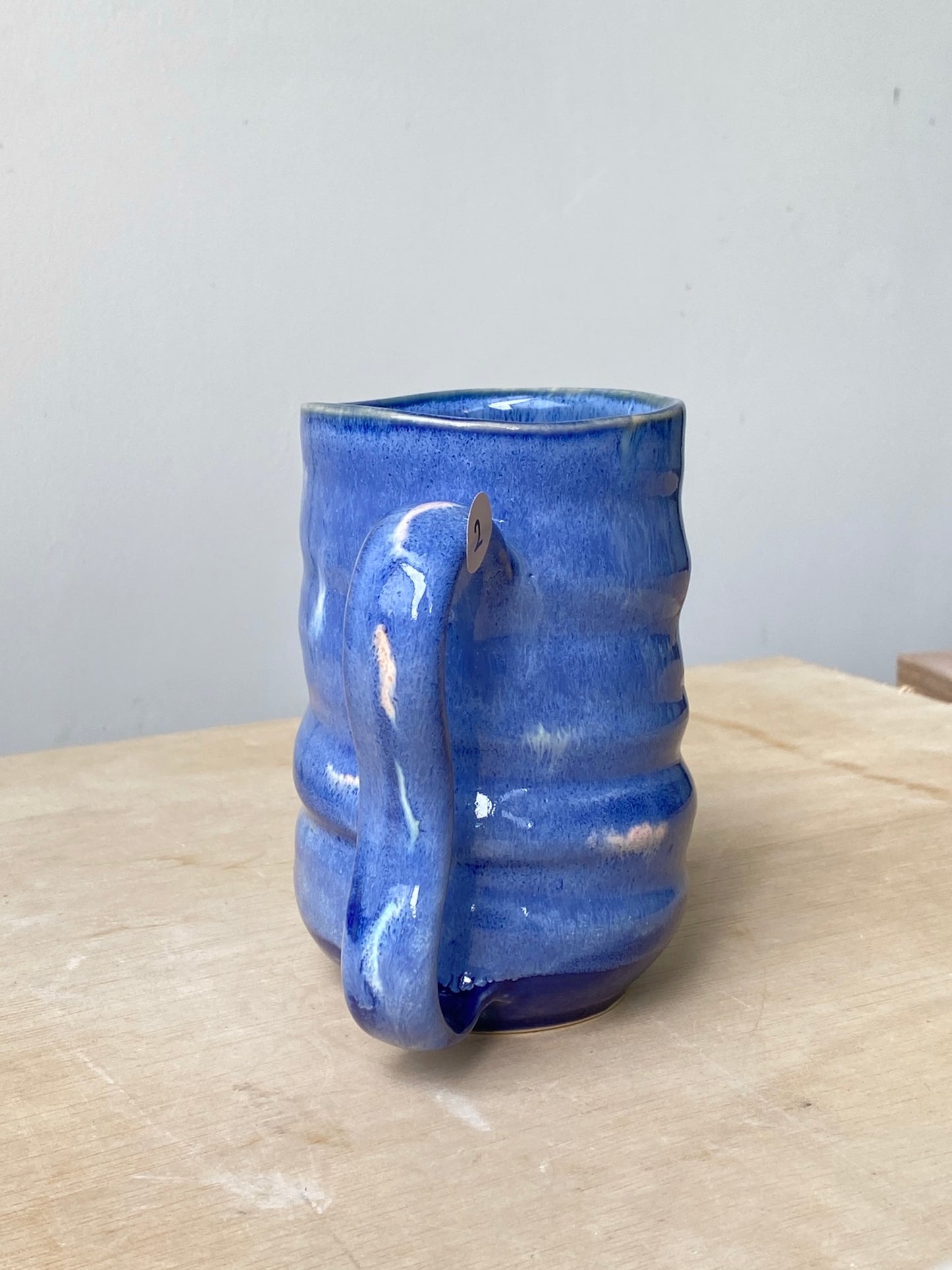 'Blue Specks' Tall Normie Mug (2)