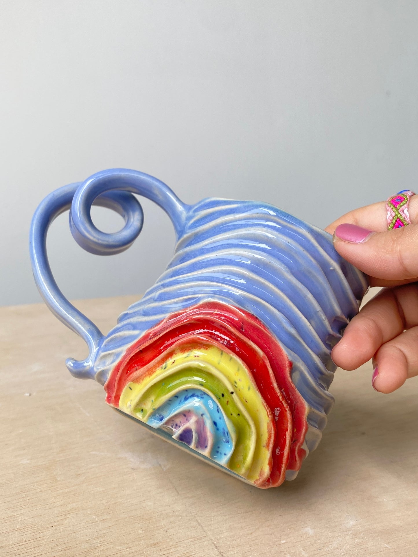 'Surface blue' Rainbow Seabed Mug (1)