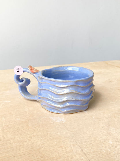 'Surface Blue' Toasted Seabed Coffee Mug (1)