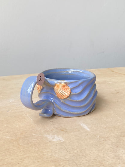 'Surface Blue' Toasted Seabed Coffee Mug (2)