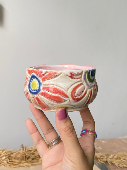 Bunga-Bunga Saucer Bowl